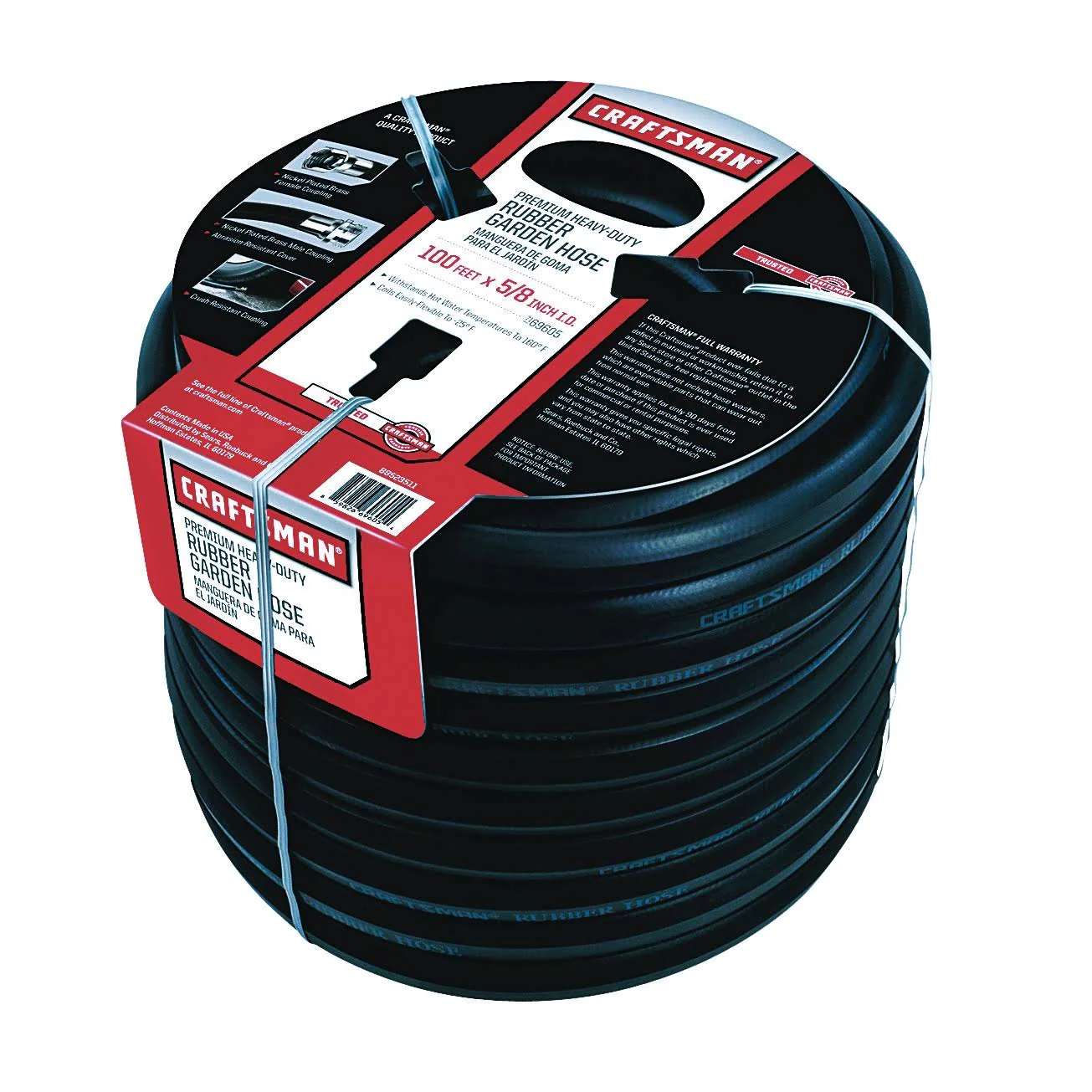 8784cce8ab1487c64ca2638abc06198686d9ba9a0aefd92c08a488868316bb11 2025 2025 Craftsman Premium Rubber Garden Hose, 100ft. x 5/8. inch