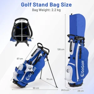 Men's Complete Golf Clubs and Bag Set(Blue)