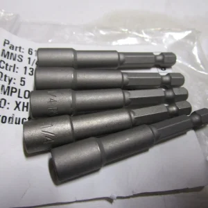 1/4" X 2-9/16"Oal Rock River® Magnetic Power Nutsetter Qty 5