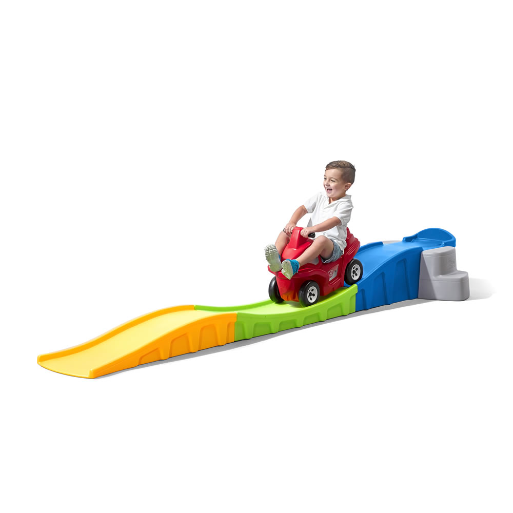 8d54561a1df5454f8871d3d8febcaf85ac8b041a8f70364a87aabe9bd82d8755 Step2 Anniversary Edition Up and Down Roller Coaster Ride-on Toy(Default Title)