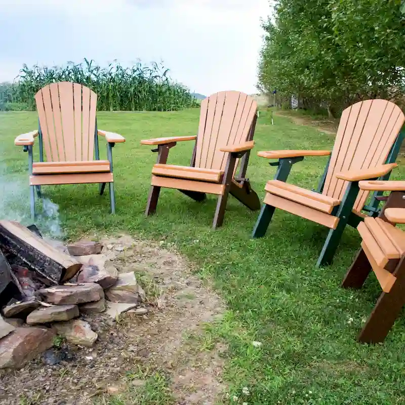 8f4d6990ac0e9c3122dcbf52b675a25a3527c725d887070b38ee8e460b6c949a Eagle Collection Poly Folding Adirondack Chair(Aruba Blue)