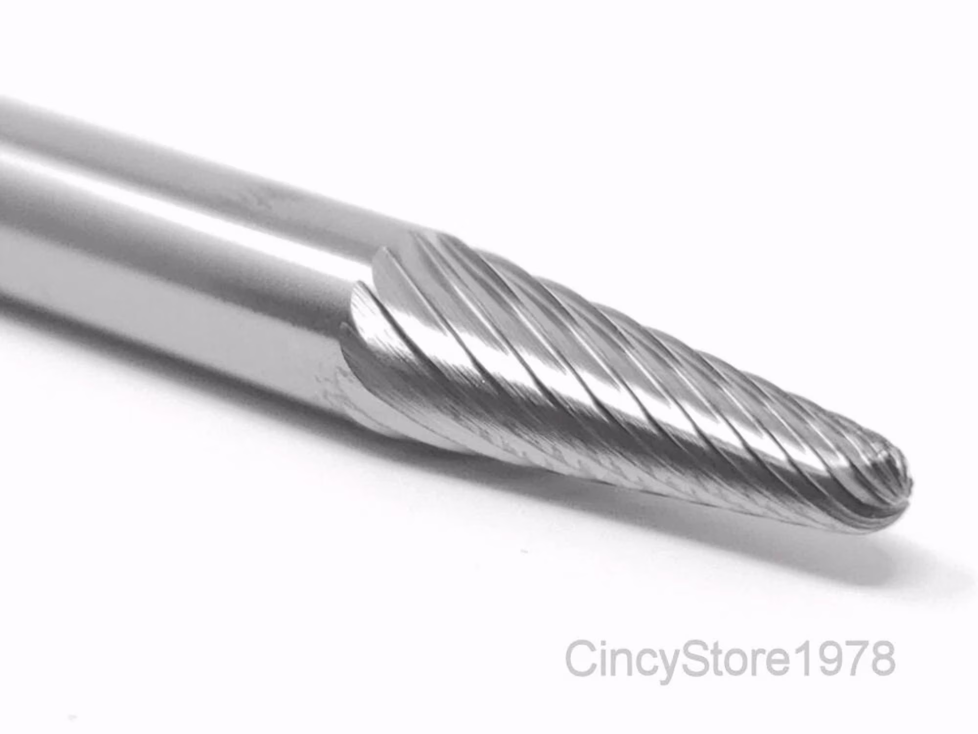 KLYNE - Sl1S 14 Degree Taper Radius Carbide Burr Bur Cutting Tool Die Grinder Bit 1/4"