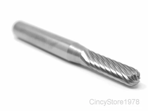 8ff41639da2d8bf735ab194b3fdd21671c37b1ef932fe46f0652ecdd11854b52 KLYNE - Sc14S Cylindrical Radius 3/16" Carbide Burr Bur Tool Die Grinder Bit 1/4" Shank