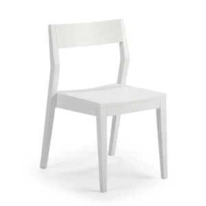 Plank and Beam Modern Solid Wood Dining Chair(White)