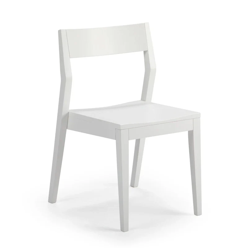 906bb46e74fd99d73c6746ee3dbadfc91dd0d10b1fc3fe7e52f1f0d09346c2dc Plank and Beam Modern Solid Wood Dining Chair(White)