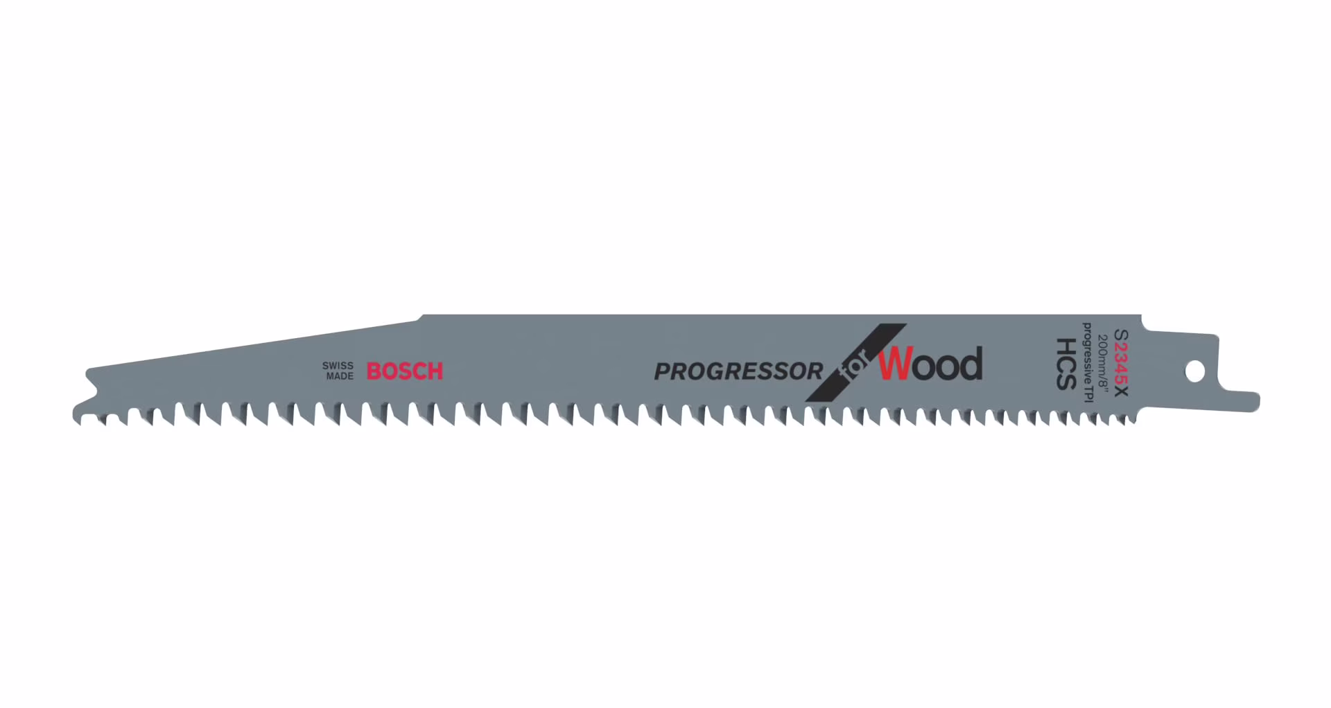 Bosch Professional 5 pieces Sabre Saw Blade S 2345 X Progressor for Wood (for wood, 200 x 19 x