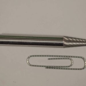 KLYNE - Sl1S 14 Degree Taper Radius Carbide Burr Bur Cutting Tool Die Grinder Bit 1/4