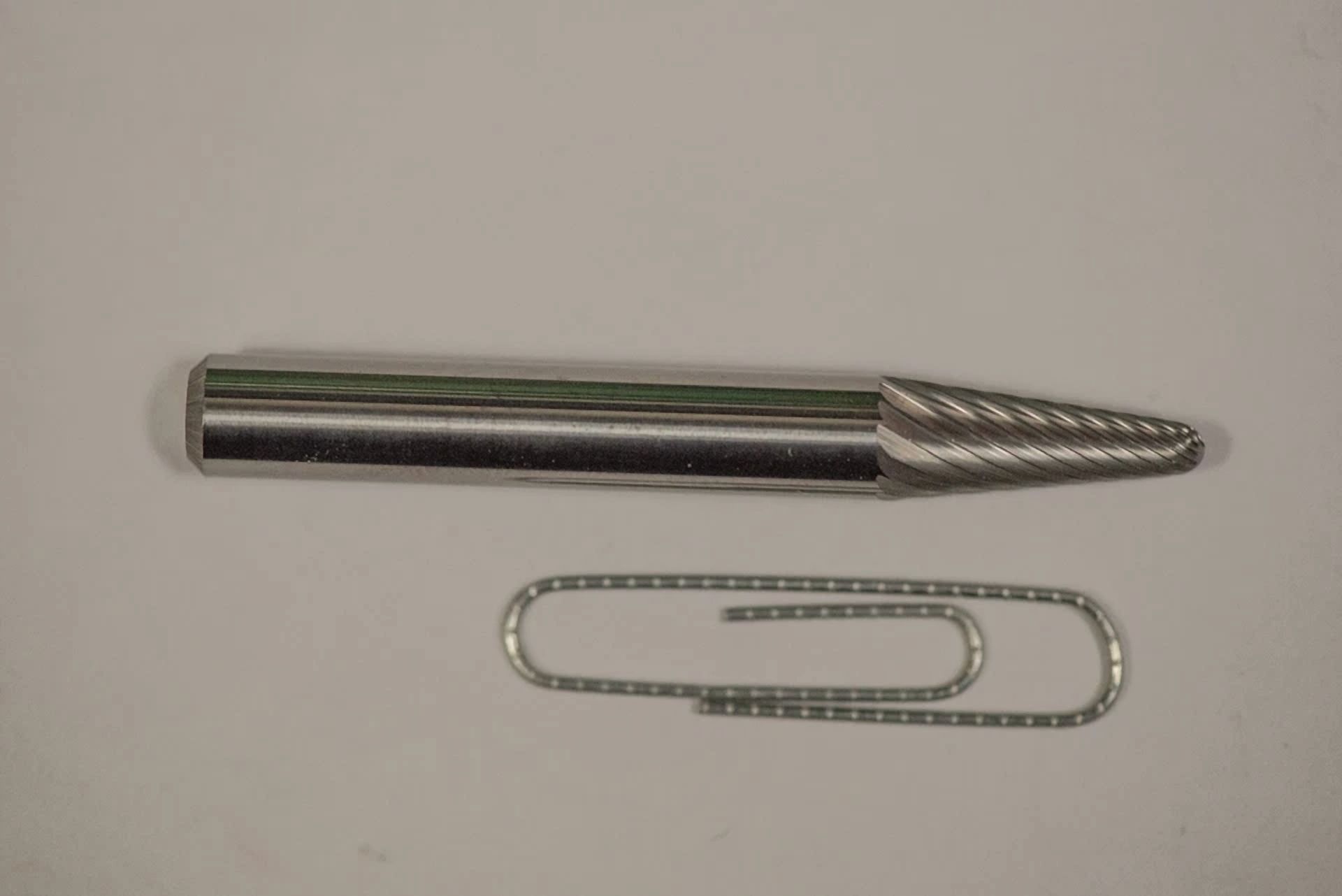 92c58b3d8f43448984df4d4e7e2024a8ce31e048ca8b4882e55601963261ee46 KLYNE - Sl1S 14 Degree Taper Radius Carbide Burr Bur Cutting Tool Die Grinder Bit 1/4"