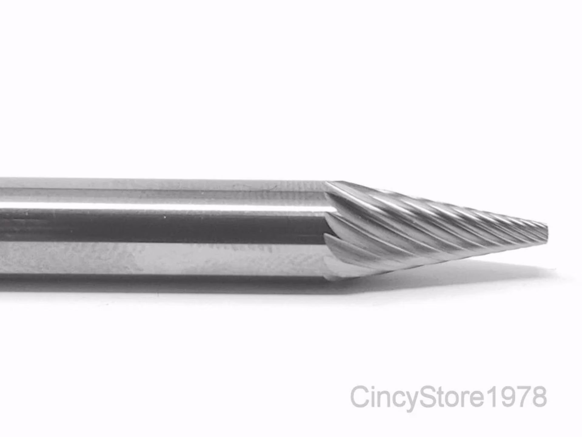 KLYNE - Sm1S Cone Shape 1/4" Carbide Burr Bur Tool Die Grinder Bit 1/4" Shank New