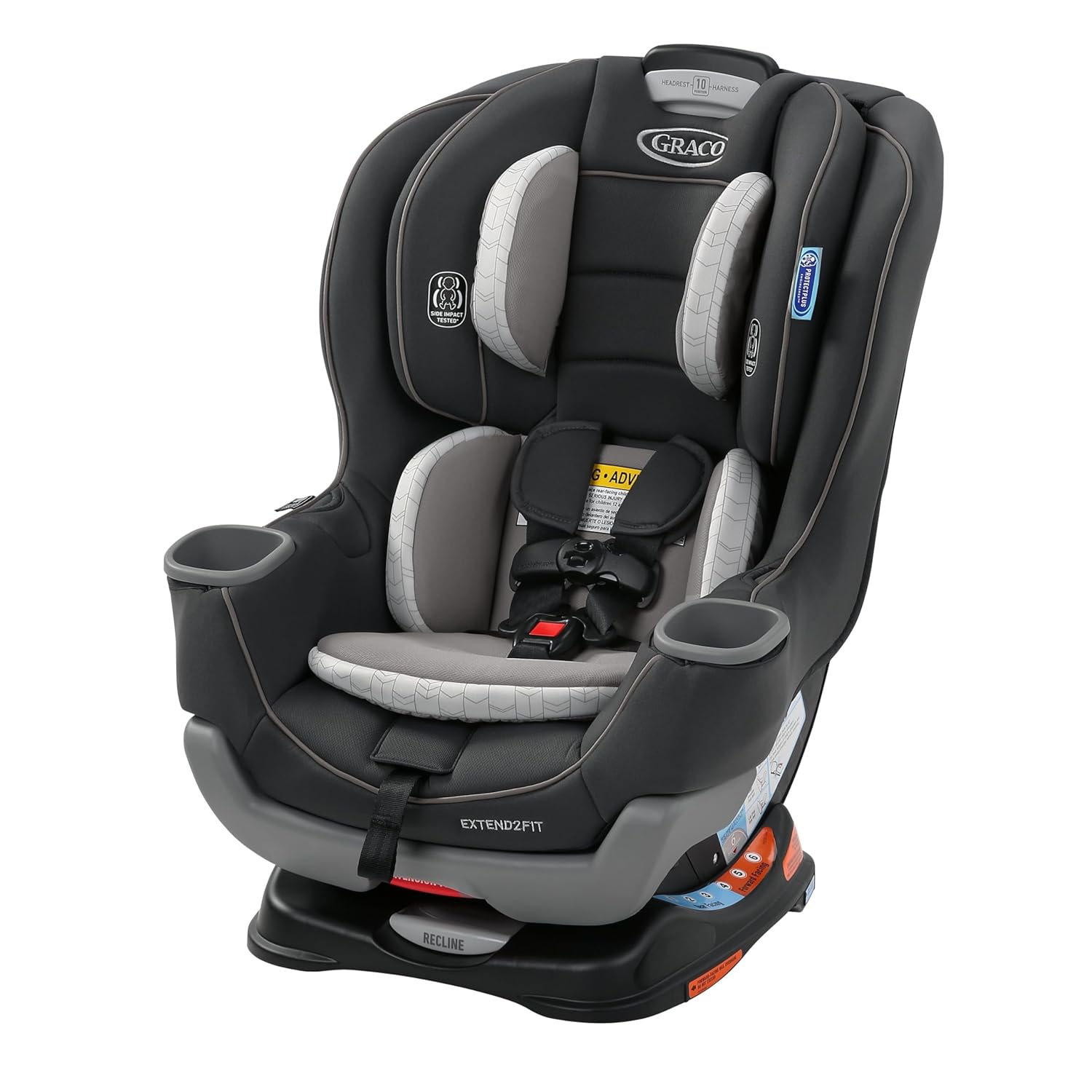 935181e0a0ba24954ad4fa954aedcb4ef9f58d9f33b3a6889d91b966c35cb9ab Extend2Fit Convertible Baby Car Seat, Rear and Forward Facing, Adjustable Extension Panel for Extra Legroom, Gotham(2-in-1/Spire)