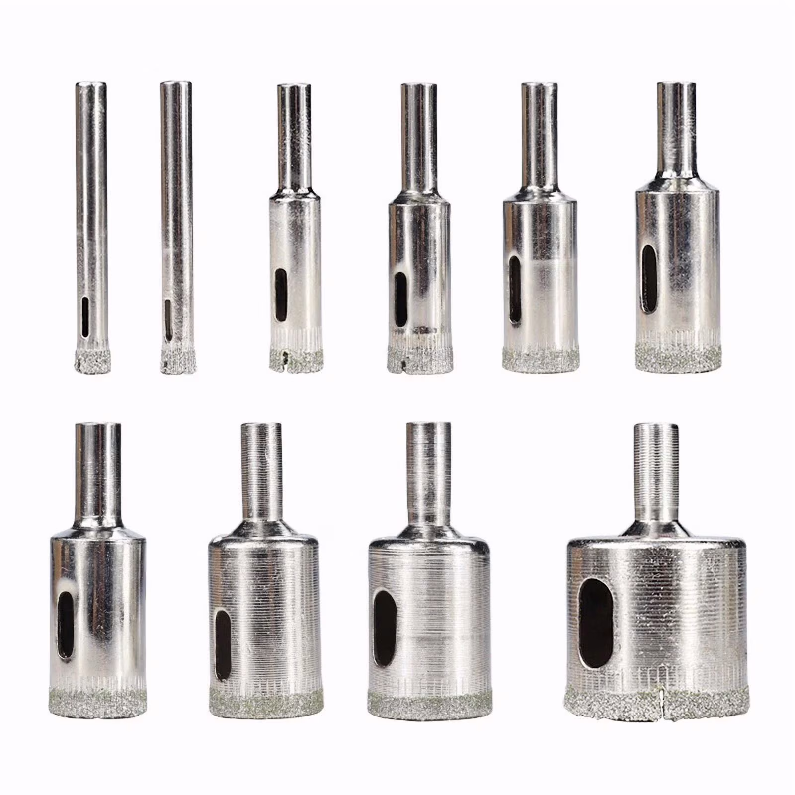 10Pcs Diamond Hole Saw Drill Bit Set 6-30Mm Maker Cutter Glass Ceramic Tile