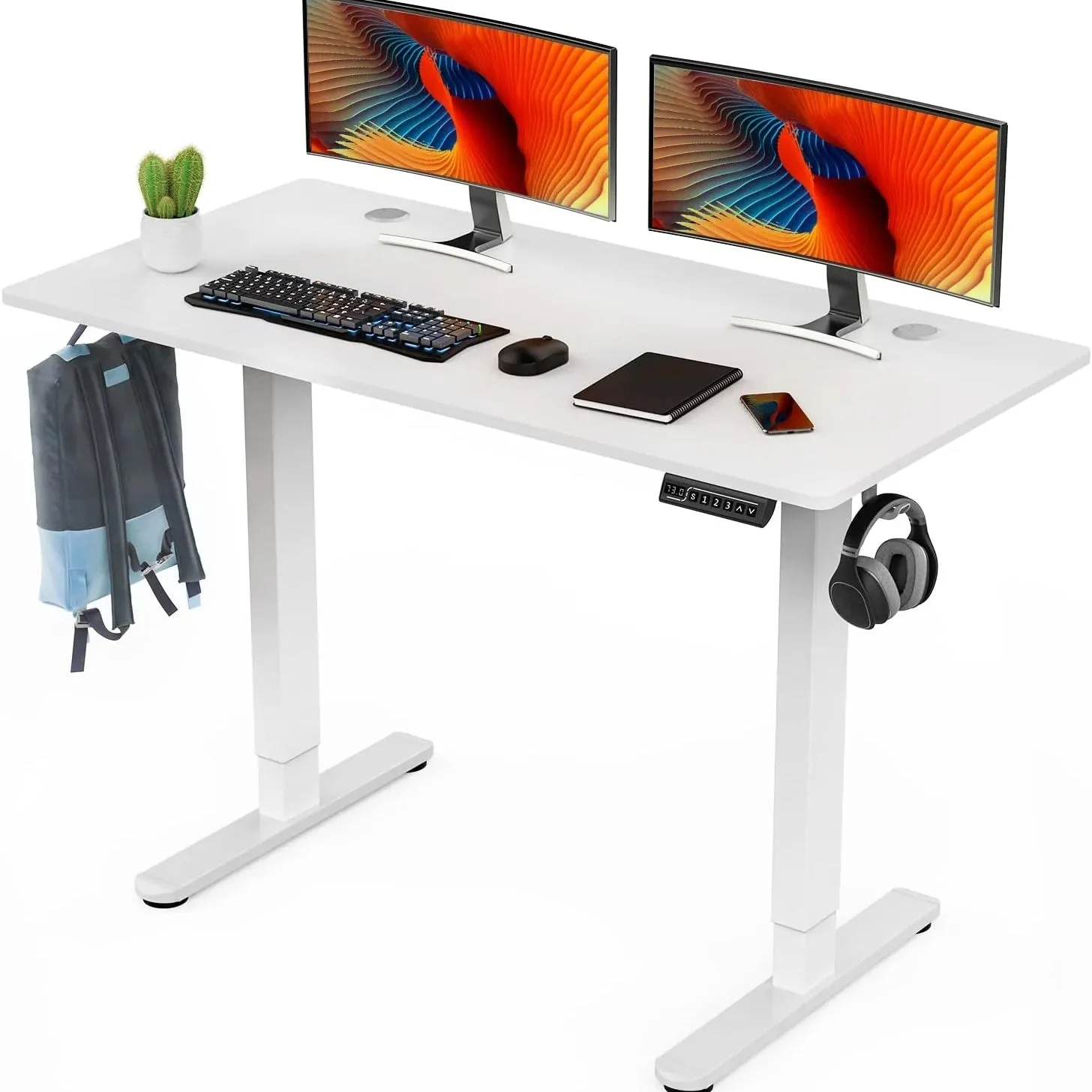 9399a93ff2d73a76dc2d978ca00acaaf715a667df2041ab413a217c7b1fe110e Electric Standing Desk 48 x 24 Inch Adjustable Height Electric with 3 Memory Controller