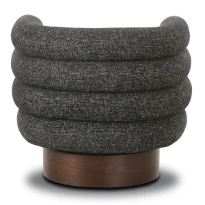 Rome Swivel Lounge Chair(Ebony Black)