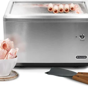 Whynter ICR-300SS 0.5-Quart Stainless Steel Rolled Ice Cream Maker With Compressor(0.5 Quart/Stainless Steel)