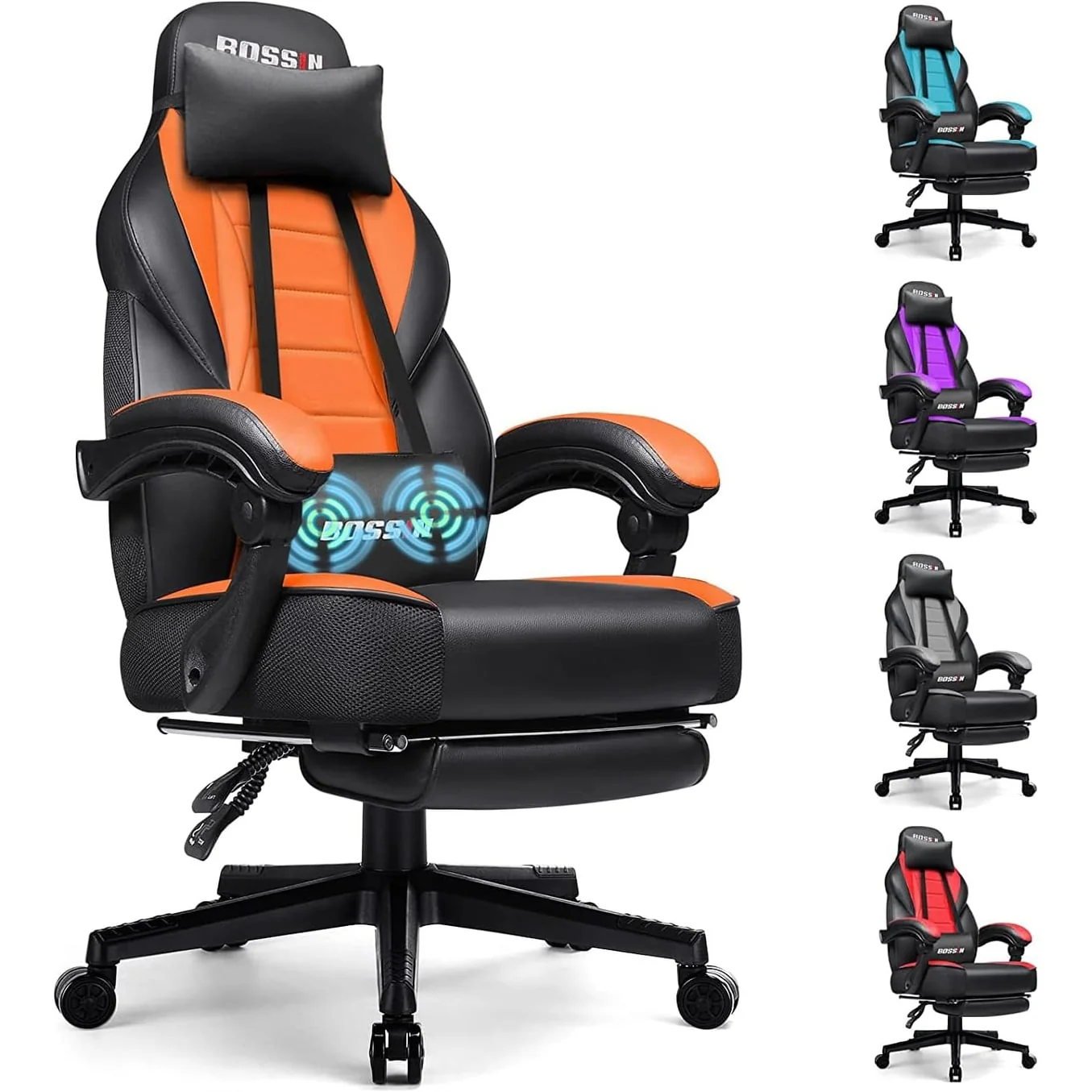 95e55defb2cb3b2d1492a7109c74e39edb1fa299cabf3a3c3639f572e6f08485 BOSSIN Racing Style Gaming Chair,300 lbs Big and Tall gamer chair High Back Computer Chair(Purple)