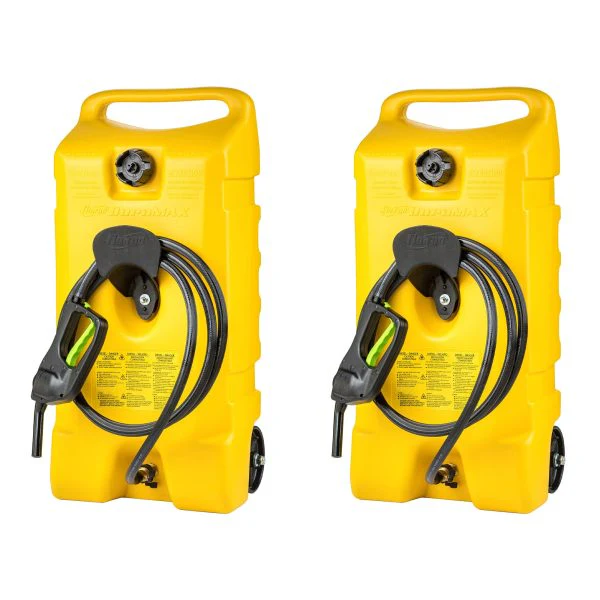 96cd146d307cbbd4415ae9e7e3d7871fc8447ac286da31c6d2917ca2a9a37375 14 Gal Diesel Fuel Tank Container Pump, 2 Pack, Yellow