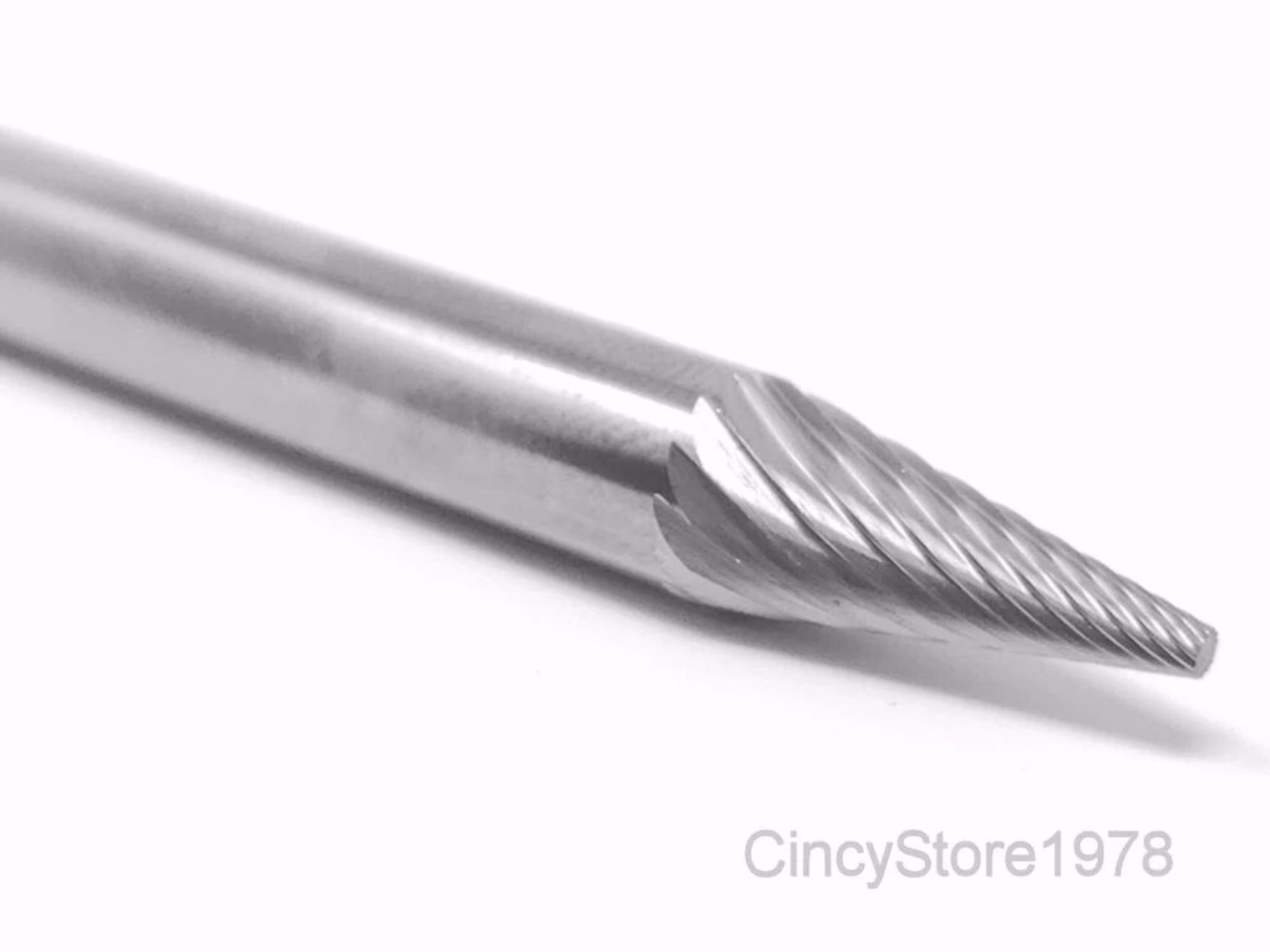 KLYNE - Sm1S Cone Shape 1/4" Carbide Burr Bur Tool Die Grinder Bit 1/4" Shank New