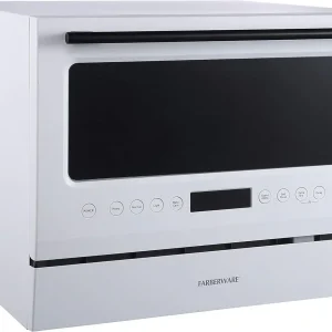 Farberware Compact 6-Station Dishwasher Portable Mini Countertop Dishwasher(Compact/Black)