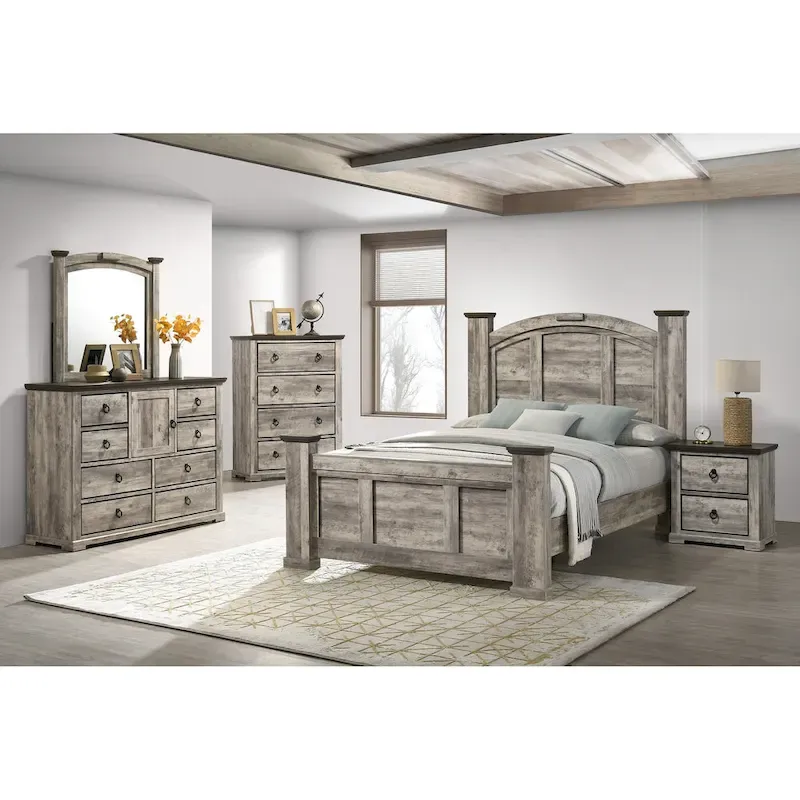985fe97b8c2777b001e0a424fd15cd01bdcf771d793fa7489d191eb83e653b58 Aimon 5 Piece Gray Rustic Panel Bedroom Set(KING)