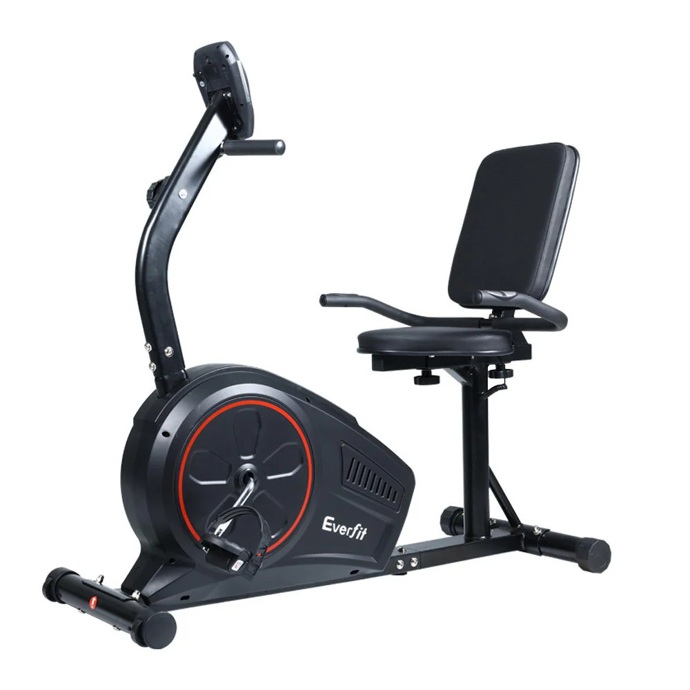 999a9b34bd1e161ea3f1a24fc4a5b4e2fe4f71721c318e1a4025001528fc0d8a Everfit Exercise Bike Magnetic Recumbent Indoor Cycling Home Gym Cardio 8 Level