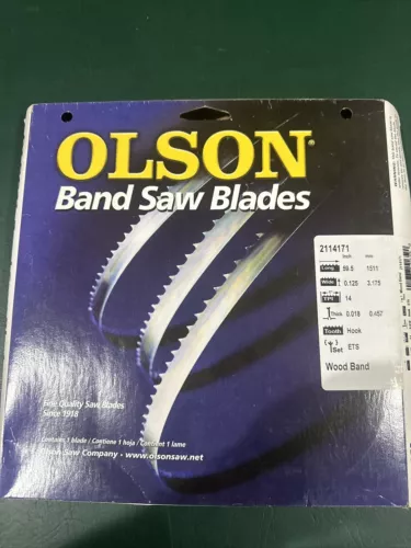 9a3abc66e855b927e0637e70a52675e409dc44af41f190bf5c7a3f80c30402f0 KLYNE - Olson Wb51659Db 14 Tpi Bench Top Band Saw Blade 1/2 X 1/8 In.