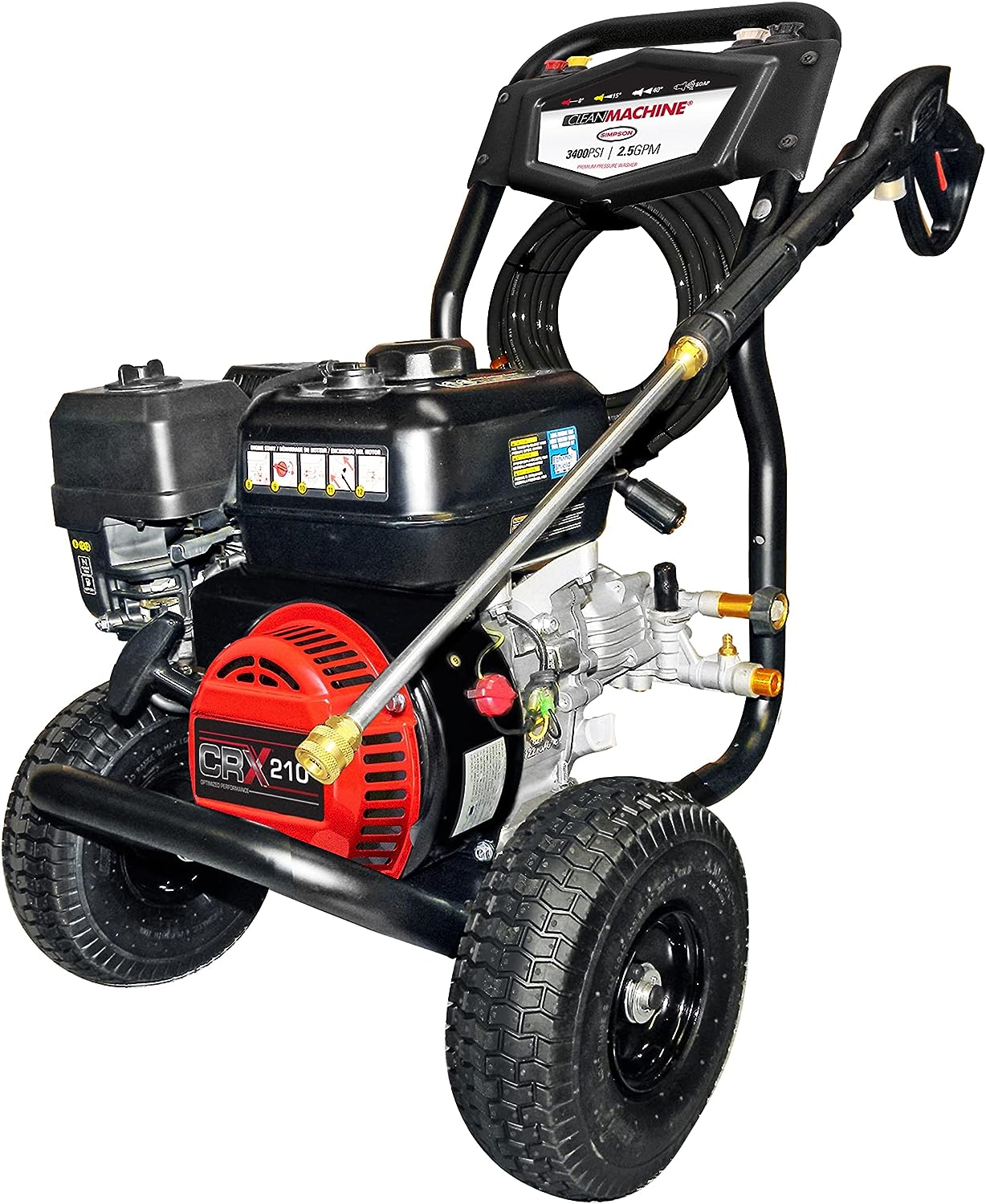 9bdb6c181003b4e949f0283e3c8799c7ecadce494cdfda108de1675e95bad69b SIMPSON Cleaning CM61083 Clean Machine 3400 PSI Gas Pressure Washer