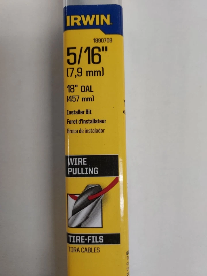 9ca0cda47b36c0d0b100603cc59967e296eeae51be95f3686fb9c36c5156df0a KNACK - Irwin 5/16 In. X 18 In. L Steel Bell Hanger Bit Straight Shank 1 Pc 1890708