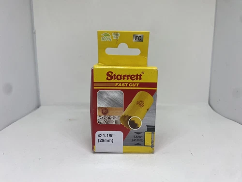 9cbfa105b42fa9f5e11be79e05c506b3c74019ebdccf66178b0439bc81e2ab0d KNACK - Starrett Hss Fast Cut Holesaw 1-1/8" (29Mm)