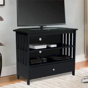 Solid Hardwood Mission Corner TV Stand(Unfinished)