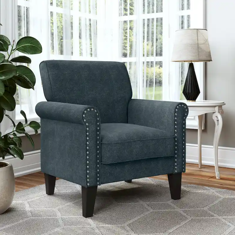 9ed3a4316a2d37a4ab0a7d575f4b6625c909fcc200ad1359da97915af3834af0 Copper Grove Herve Rolled Arm Chair(Grey Chenille)