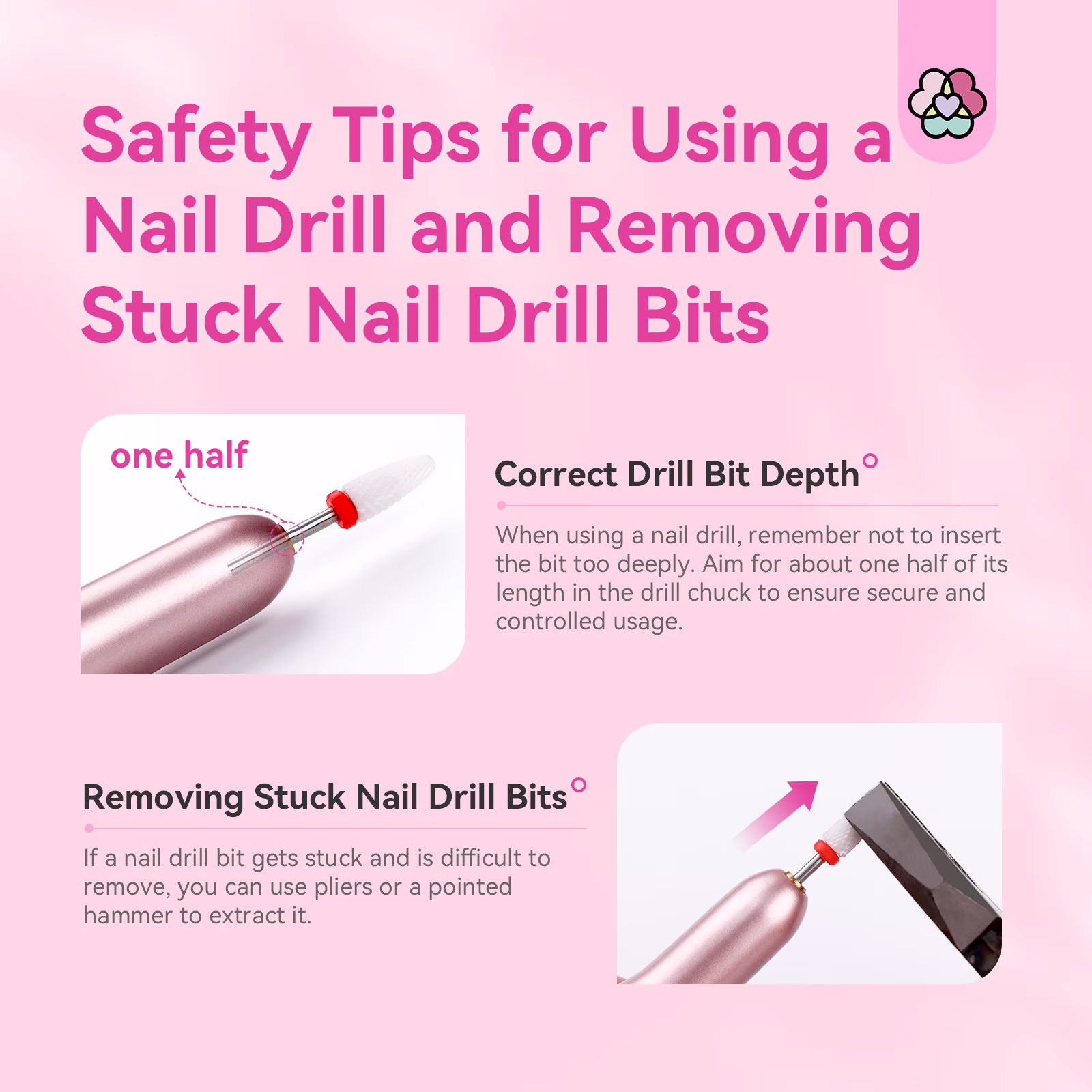 9f7d8b74184fe5bdb4da45dd1d0e2e285a489e9fa207b6921065b9552747e6c5 Saviland Electric Nail Drill - 20000 RPM Corded Electric Nail File Kit with 6 Bits & 51 Sanding Bands, Gold