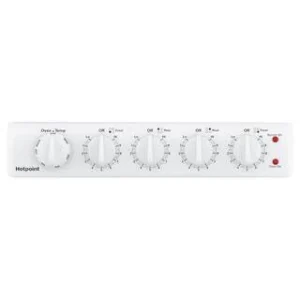 20-inch electric oven with 4 cooking zones, freestanding, in white