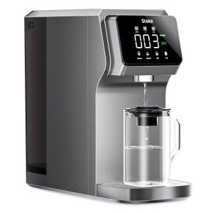 Countertop Reverse Osmosis Water Filter, Carafe Alkaline Boost, 6-Stage RO Filtration System, Home Water Purifier, Reduce , Gray