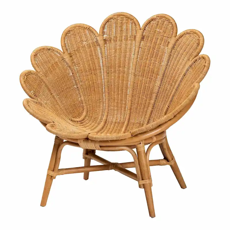 a0664a870681ca795245efb12d5606e953edcb6efbfcf9e3b2994d7d8ad246c3 Blossom Bohemian Honey Rattan Accent Flower Chair(Brown)