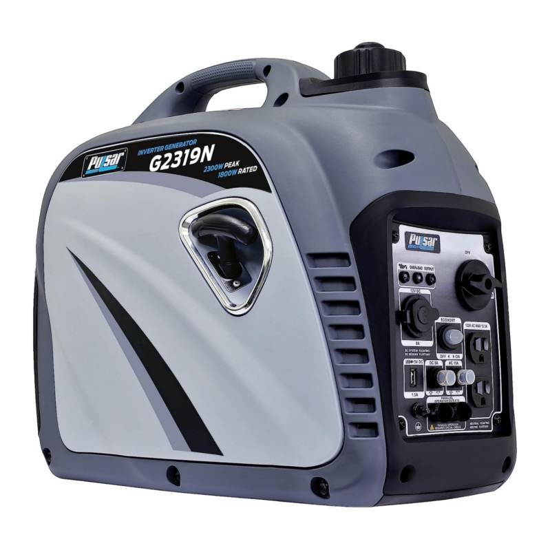 a0b9562eaa01b9bf00e905da0392b27842fb7b3a5836774eb988c92d5cb00b3b Pulsar 2,300W Portable Gas-Powered Quiet Inverter Generator With USB Outlet Parallel Capability, Carb Compliant, G2319N
