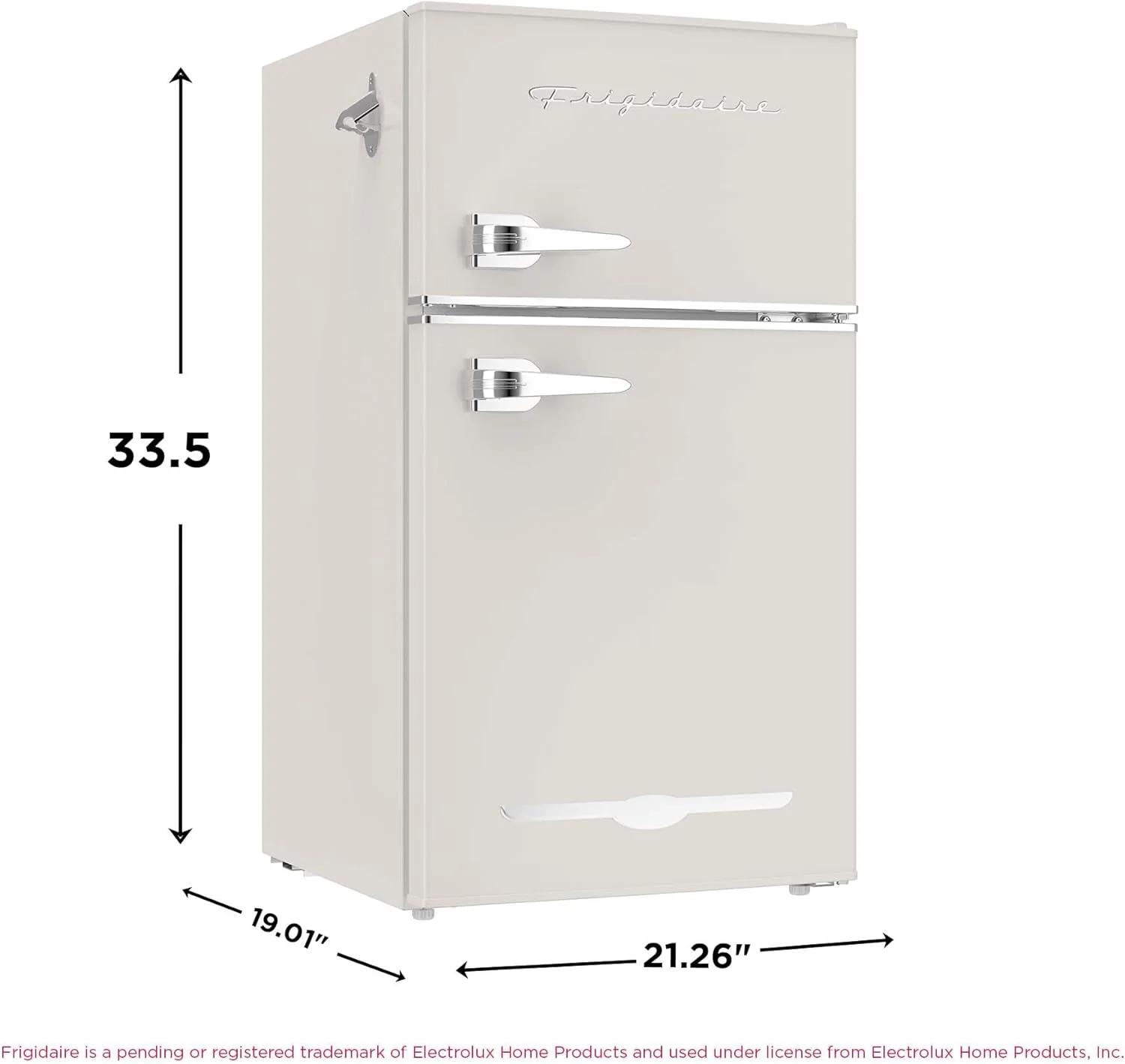 a0e6f08dea67d956da90eaf7e727ad85ff888a44477d1b8fdb83ea3f92a53607 Frigidaire Retro Mini Fridge with Freezer Side Bottle Opener-Small 2 Door Refrigerator for Office Bar or College Dorm Room-3.1 Cu Ft ¨C 19¡±"D x 20.5" W x 33.5" H(Red/Double Door/Refrigerator)