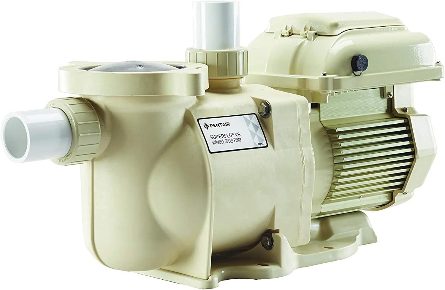 a13e95ea2c7ae4178c2efe3fda02b053302fe1268626a5486f4e21788adaaa02 Pentair EC-342001 SuperFlo VS Variable Speed Pool Pump, 1 1/2 Horsepower, 115/208-230 Volt, 1 Phase - Energy Star Certified, Almond(Pool Pump)
