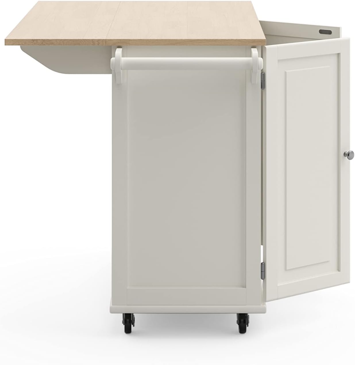 a3942524d99b6c581ce60d099b309c530afb8a50f09ef2ad803c7ba22b4a44ee Homestyles Dolly Madison Mobile Kitchen Island Cart, Drop Leaf Breakfast Bar