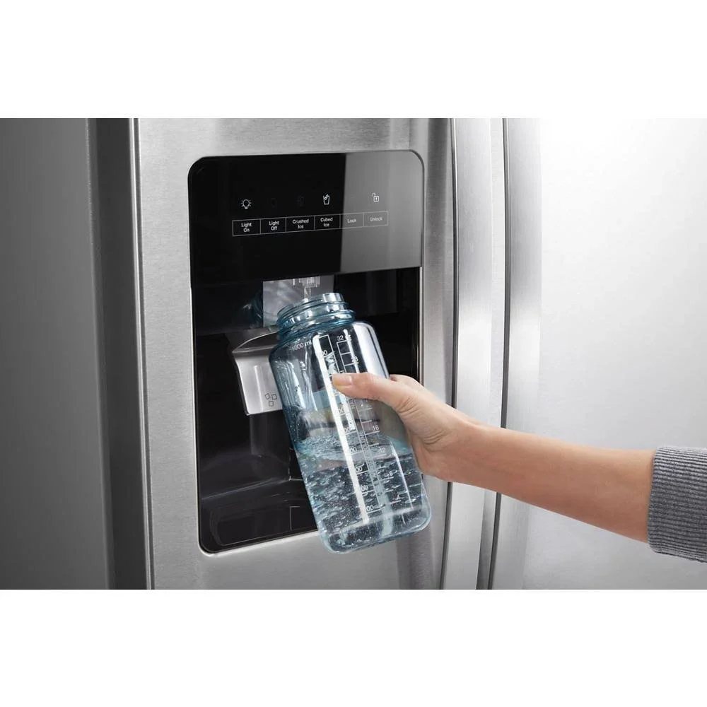 a53f1b158c12bc5407e72b0eaa959b7d44e7f857cce72422084023ae584ed8f4 36-Inch Wide Side-By-Side Refrigerator - 24 Cu. ft. Stainless Steel(Fingerprint Resistant Stainless Steel)