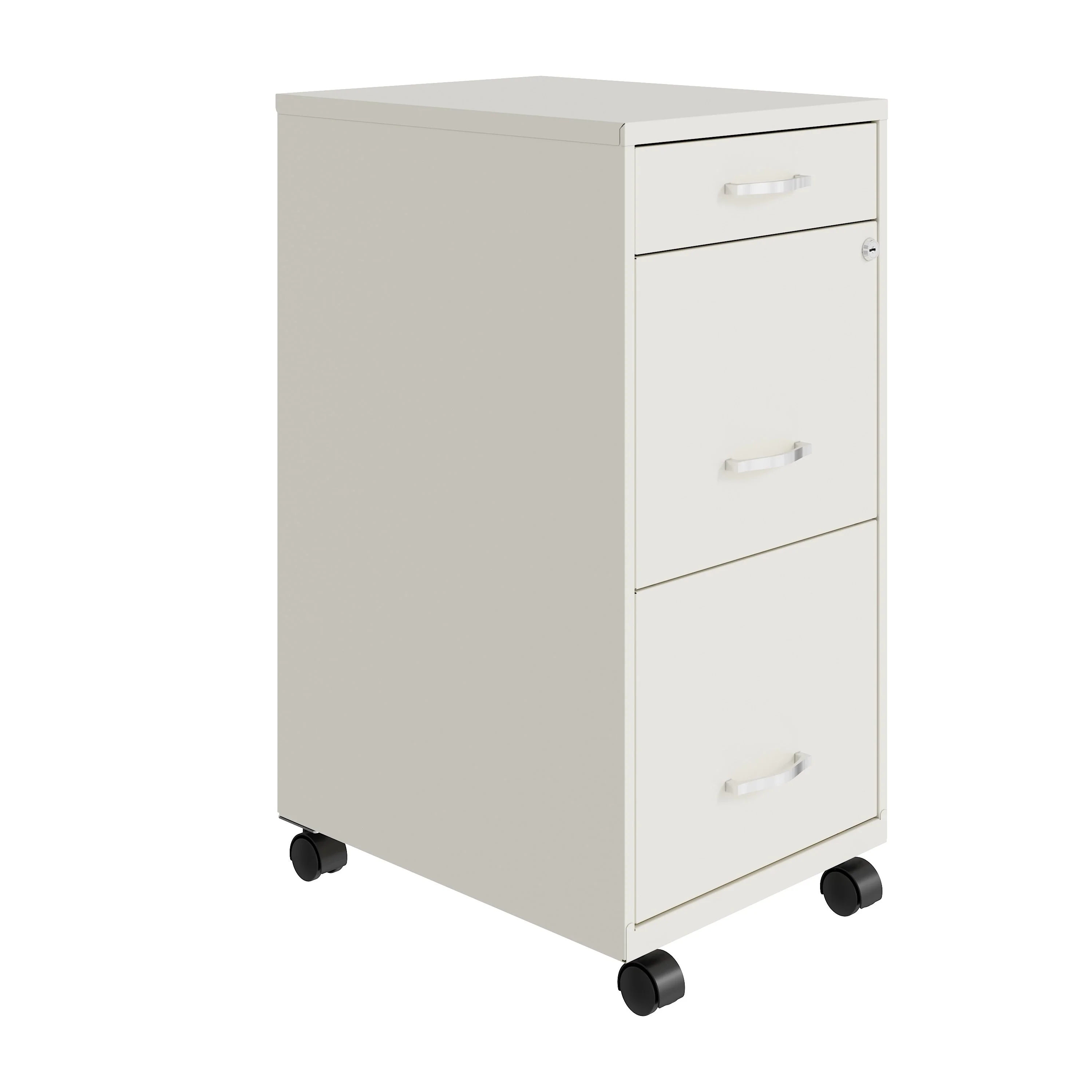 a5aa040524c40255b68ceeebfcb360f82591ba10ea00e5e2b718d2d2cac85d57 Space Solutions 18 Deep 3 Drawer Metal File Cabinet(Letter/Off-White)