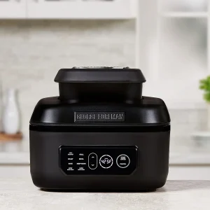 George Foreman Beyond Grillï¿??7-in-1 Electric Indoor Grill with Air Fry Technology, MCAFD800D, Black, Large