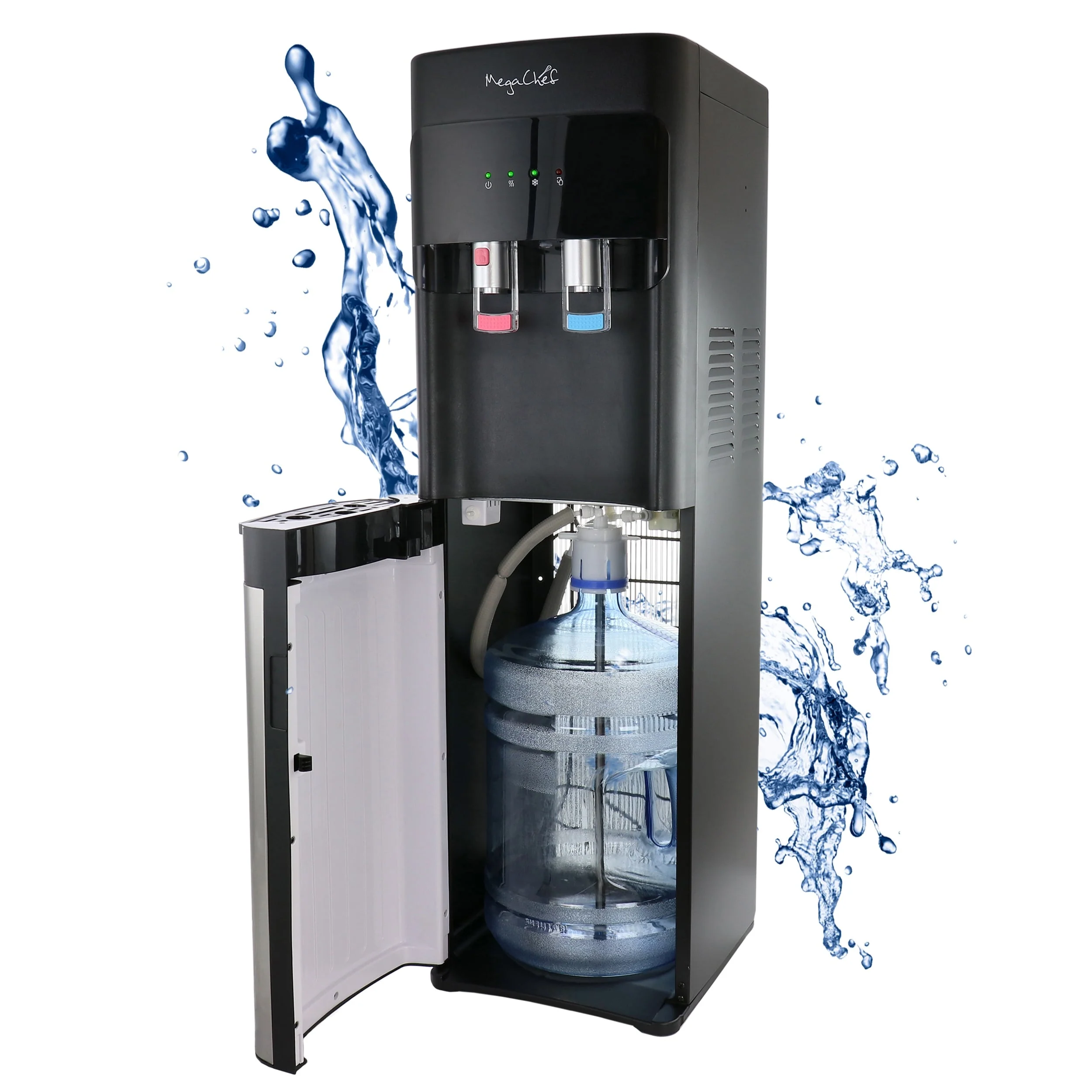 a7423e226d5d89452c564b5728c2947a70354e240978636ac6932f905e45b4d0 MegaChef Bottom Load Hot and Cold Water Dispenser - 12x13.6x41(12 x13.6 x41/Black)