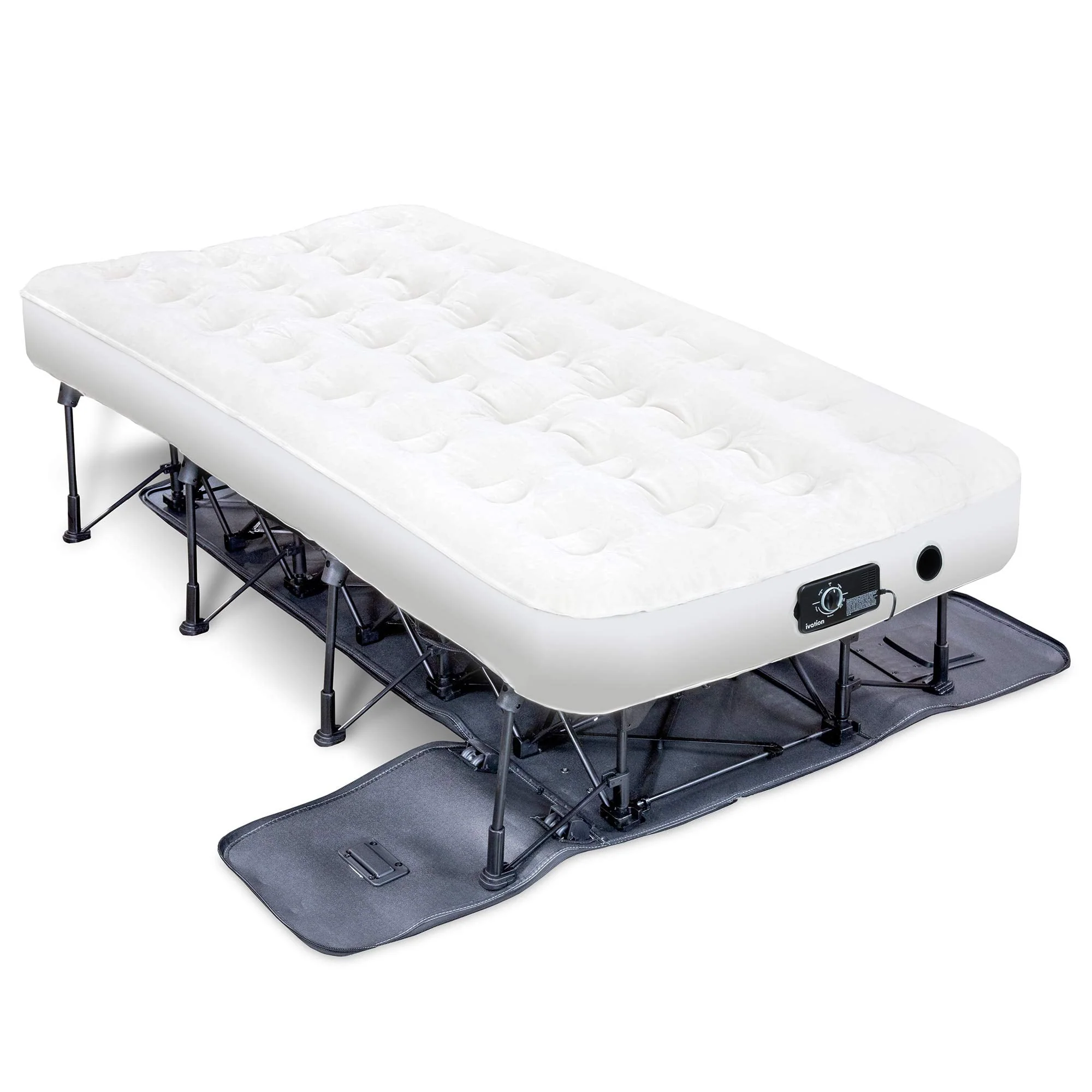 a83588b9d465c83005a38b2ae91b3b2835287bdc967102d5f2c193733a0b82fa Ivation EZ-Bed Self Inflating Air Mattress Twin Air Mattress with Built In Pump Case(Twin/ONESIZE)