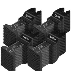 KLYNE - 10Pcs Oscillating Saw Blades, 1-3/4" Quick Release 10 Pcs, Black