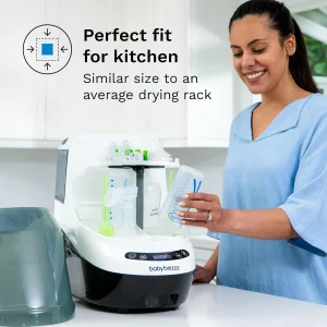 Bottle Washer Pro - Baby Bottle Washer, Sterilizer + Dryer - All in One Machine Cleans Bottles, Pump Parts, Sippy Cups(White)