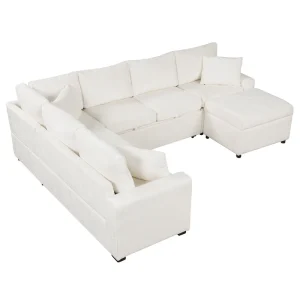 Sectional Sofa Pull-out Sofa Bed Sleeper(Grey)