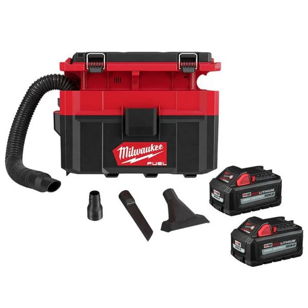 aa82a1d9e4da69f93c325c2d2189b995989421be8f56dac0fb954d2bde7f7304 M18 FUEL PACKOUT 18-Volt Lithium-Ion Cordless 2.5 Gal. Wet/Dry Vacuum with (2) M18 HIGH OUTPUT 6.0 Ah Batteries