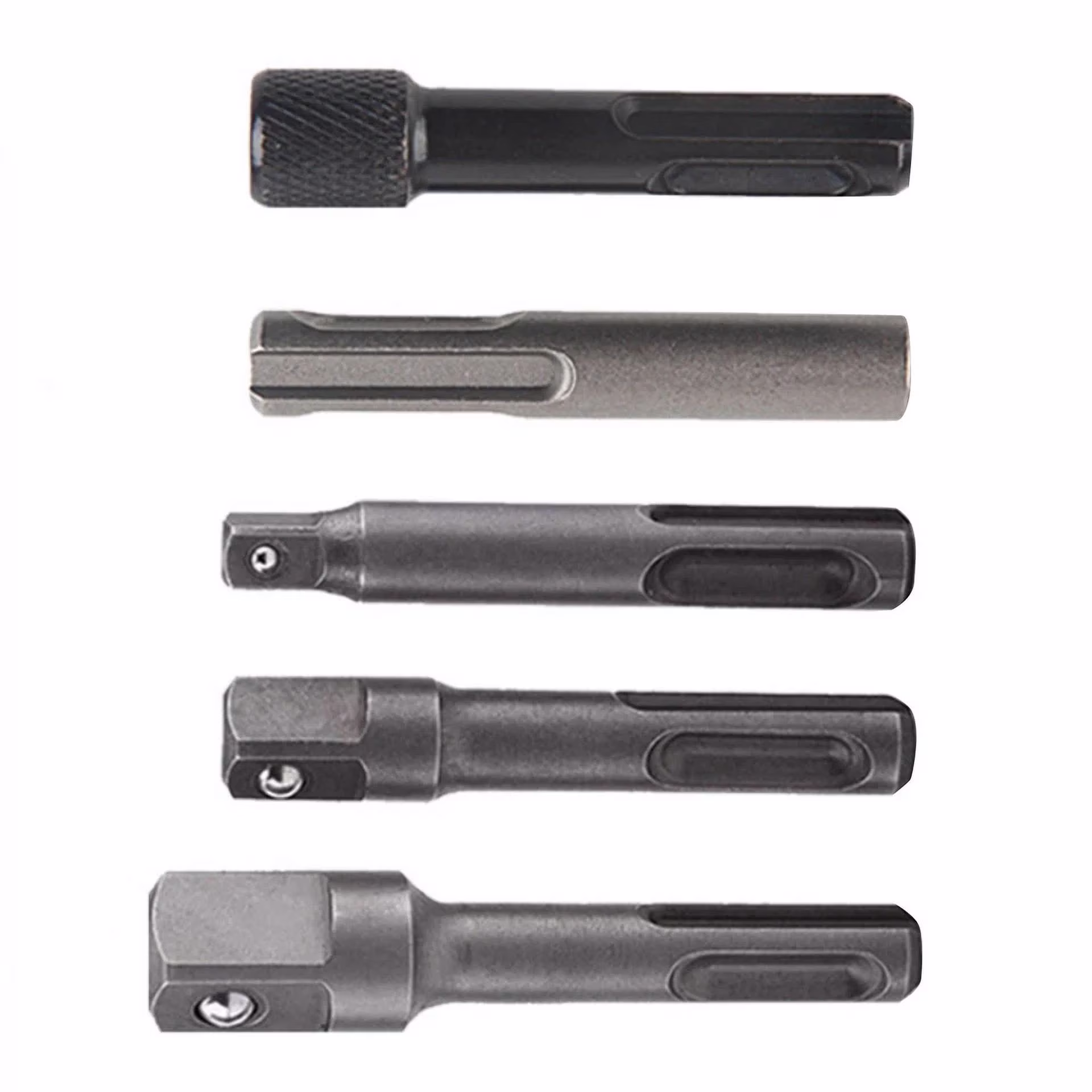 acb45d63e1d54c2527eb21c405c238c0decbd3aad42777dcd57c1947aa364998 KNACK - 5Pcs/Set Sds Plus 1/4 Hex Socket Driver Tool Screwdriver Bit Chuck Adaptor Bar