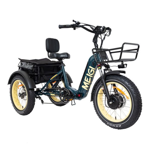 adcef46eb29804ecf5174713a4ef2242fb4ccdbe9f1c8bc9a00c039892435b1d SILVERADO 20 48V/14AH 750W Foldable Fat Tire Electric Trike, 330LBS (96817362)(Green)