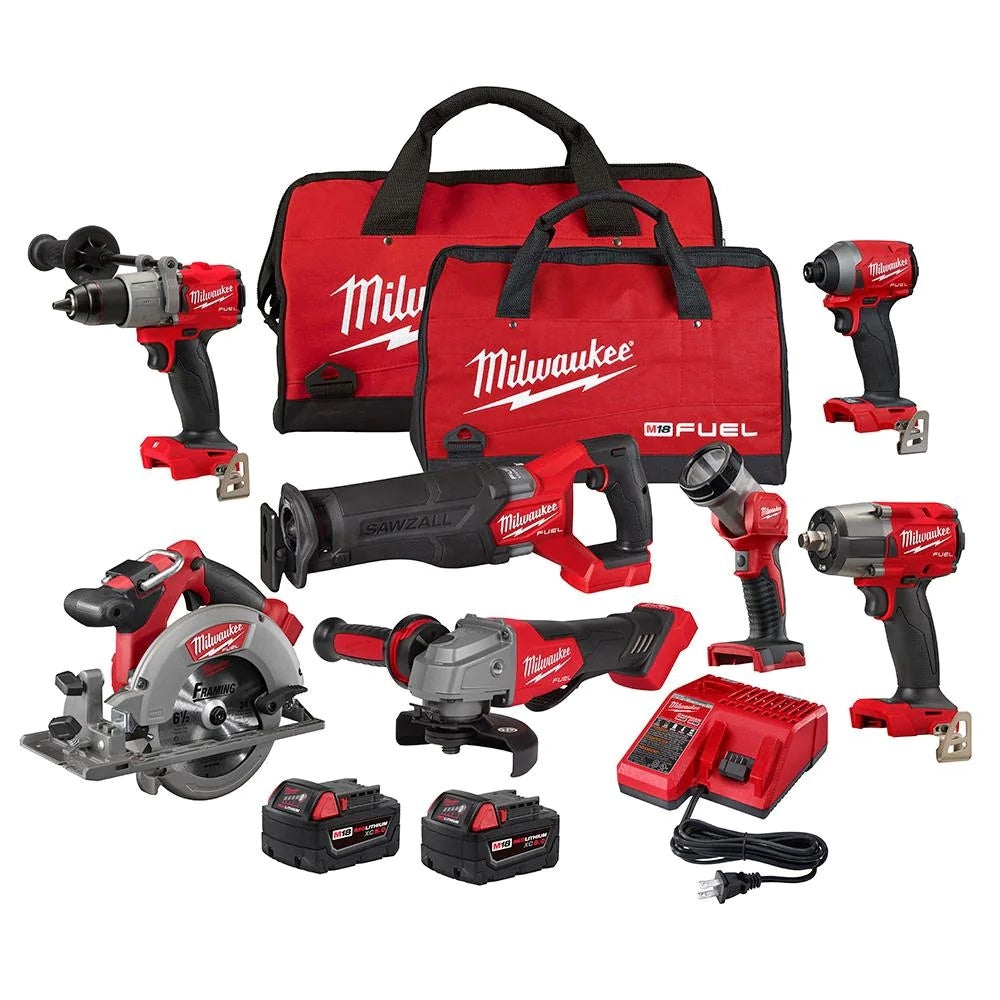 ae9f75e97afa35a202b910eb55b1d34c3e76ea76b597f8647c2124e163a02ca8 18V M18 FUEL Lithium-Ion Brushless Cordless 7-Tool Combo Kit 5.0 Ah